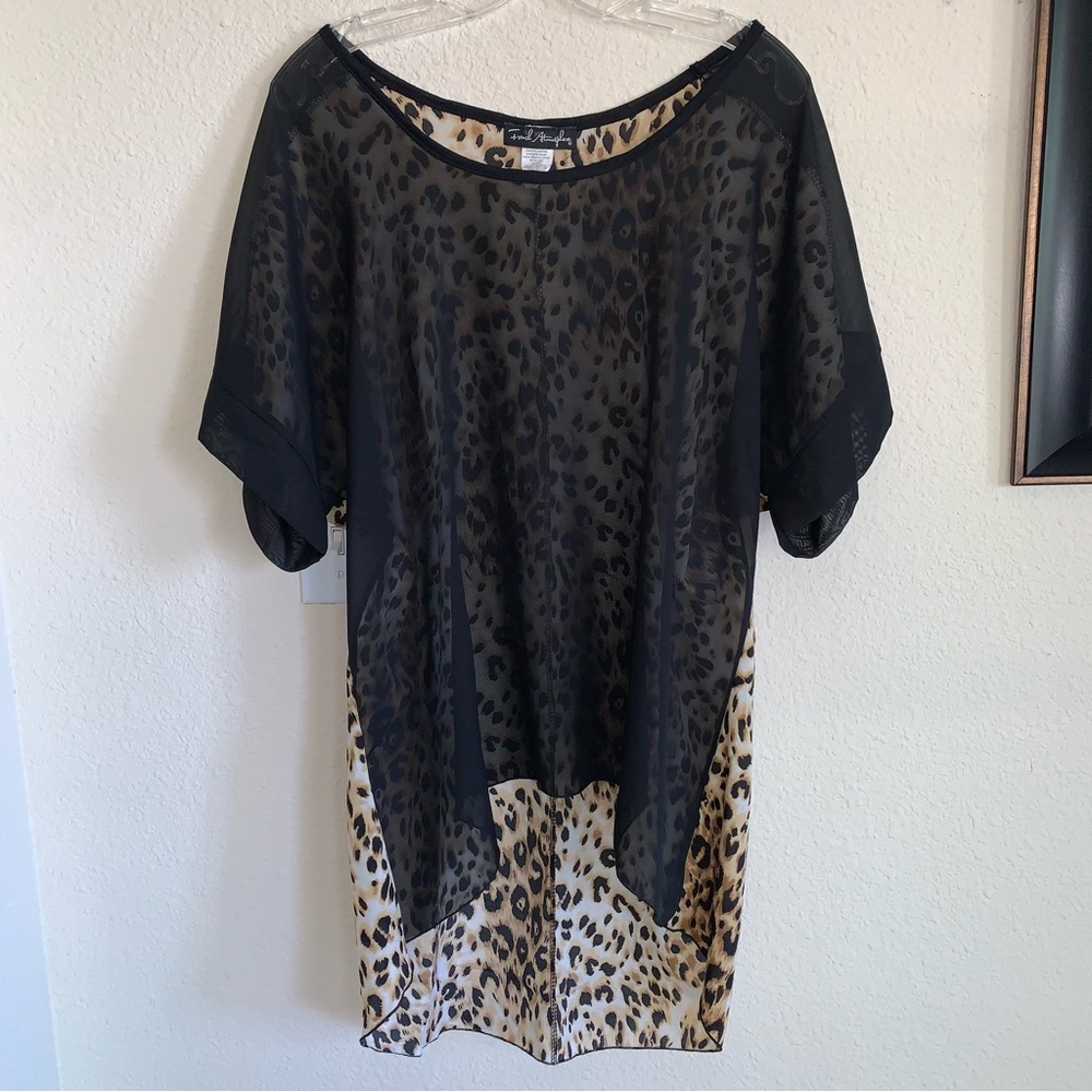 French Atmosphere Animal Print Tunic